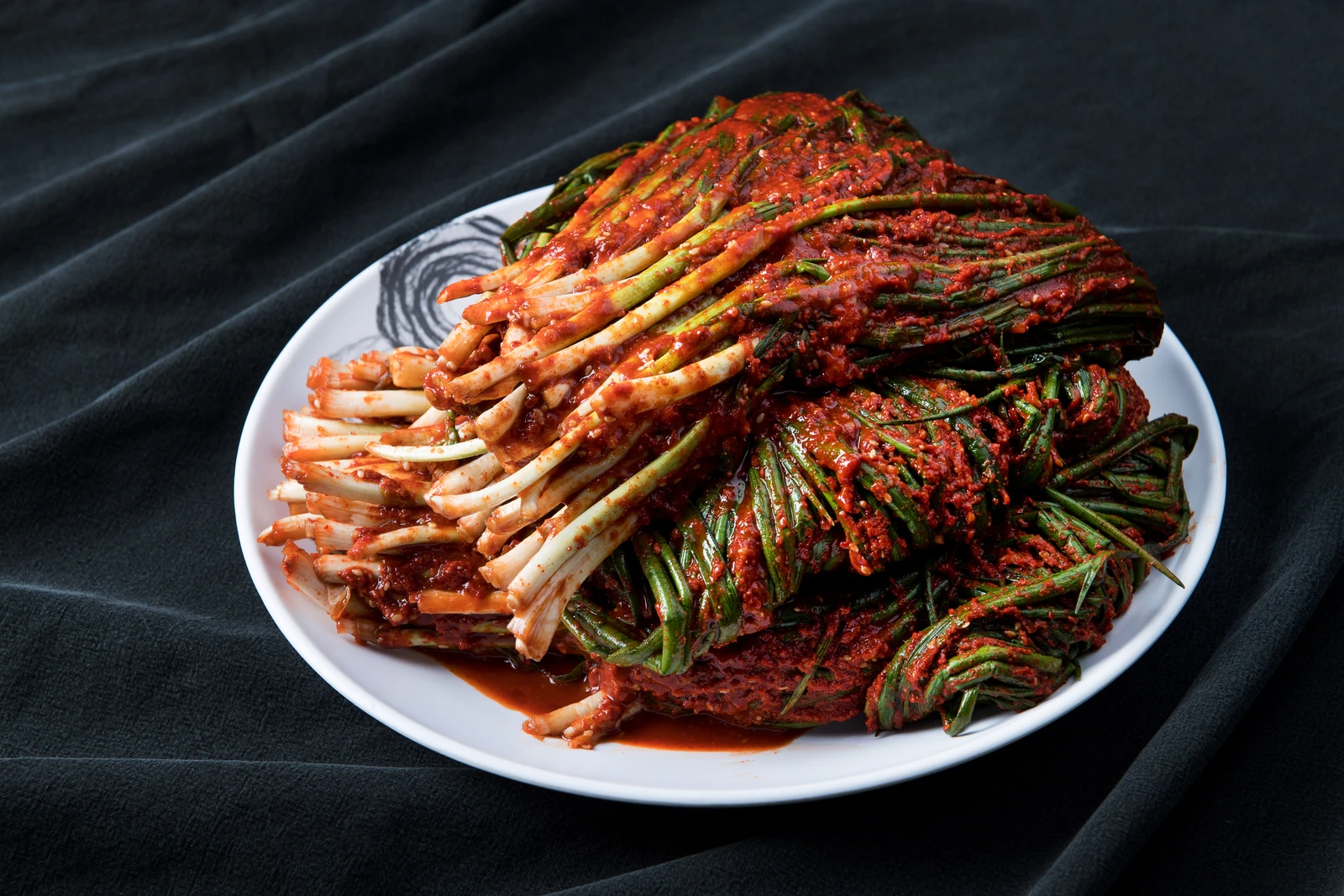 명품상무팥죽 파김치 실제 상차림 사진